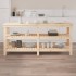 Banco de trabajo de madera maciza de pino 181x50x80