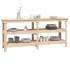 Banco de trabajo de madera maciza de pino 181x50x80