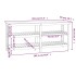 Banco de trabajo de madera maciza de pino 181x50x80