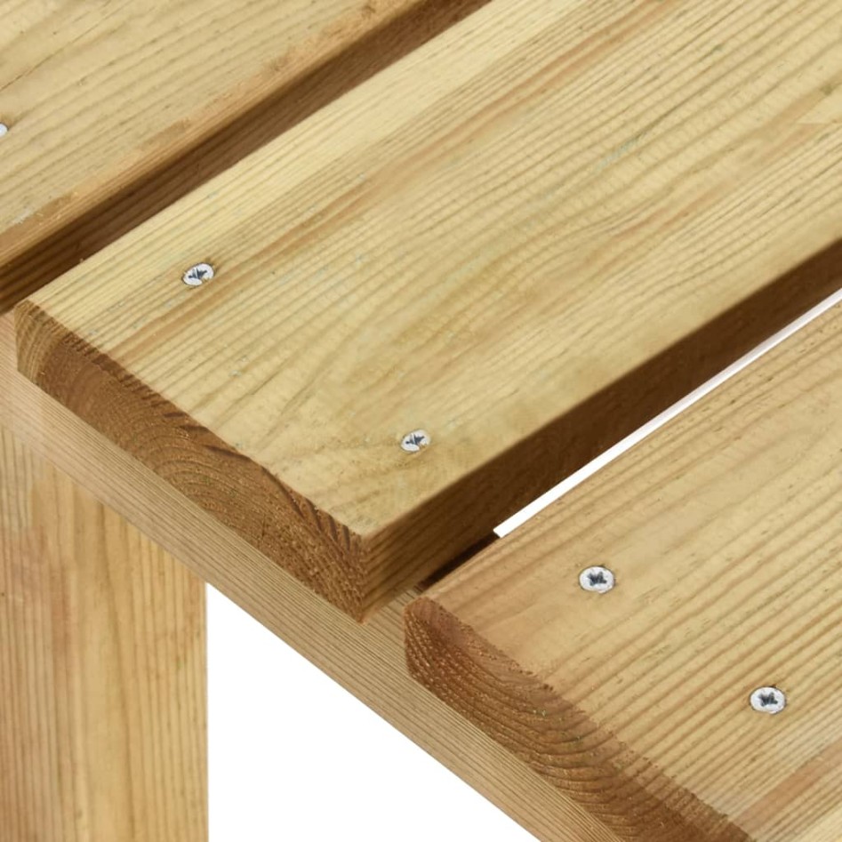 Banco de jardín de madera de pino impregnada 180