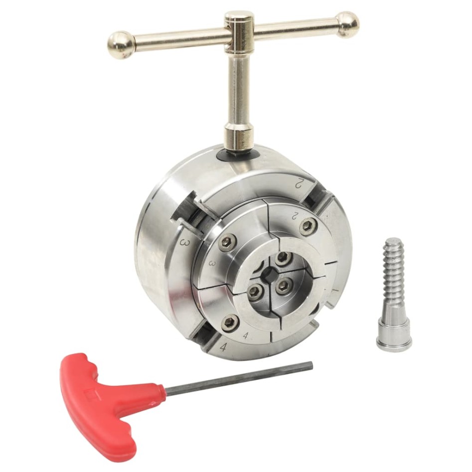 Mandril de madera 4 mordazas con conexión M33 acero