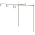 Pérgola de jardín marrón antiguo 3x3x2,5 m