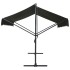 Toldo de pie independiente gris antracita 600x300
