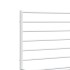 Estructura cama sin colchón con cabecero metal blanco