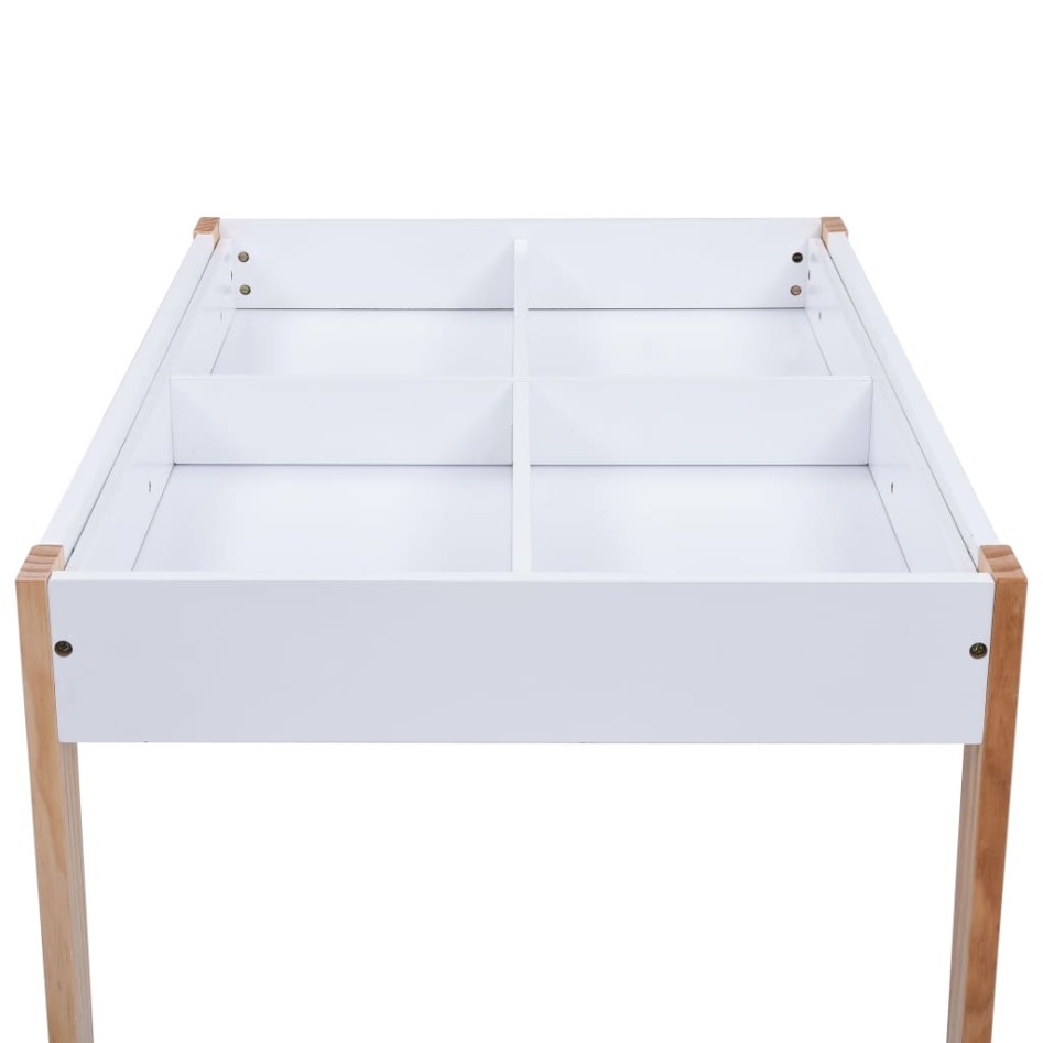 Mesa y sillas infantiles 3 pzas con pizarra negro y