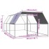 Jaula gallinero de exterior de acero galvanizado 3x6x2