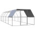 Jaula gallinero de exterior de acero galvanizado 3x10x2