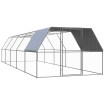 Jaula gallinero de exterior de acero galvanizado 3x10x2 m