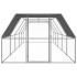 Jaula gallinero de exterior de acero galvanizado 3x10x2