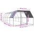 Jaula gallinero de exterior de acero galvanizado 3x10x2