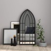 Espejo hierro negro para uso interior 100x45 cm