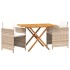 Set de comedor de jardín 3 piezas con cojines