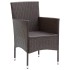 Set muebles de jardín con cojines 7 pzas ratán sintético