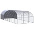 Gallinero de exterior de acero galvanizado 3x8x2