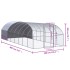 Gallinero de exterior de acero galvanizado 3x8x2