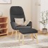 Sillón de relax con taburete tela gris