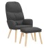 Sillón de relax con taburete tela gris