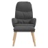 Sillón de relax con taburete tela gris