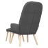 Sillón de relax con taburete tela gris