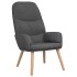 Sillón de relax con taburete tela gris