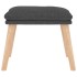 Sillón de relax con taburete tela gris