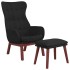 Sillón de relax con taburete tela