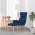 Sillón de relax con taburete terciopelo