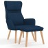 Sillón de relax con taburete terciopelo