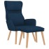 Sillón de relax con taburete terciopelo