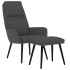 Sillón de relax con taburete tela gris