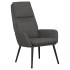 Sillón de relax con taburete tela gris