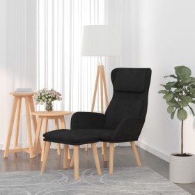 Sillón de relax con taburete terciopelo