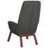 Sillón de relax con taburete tela gris