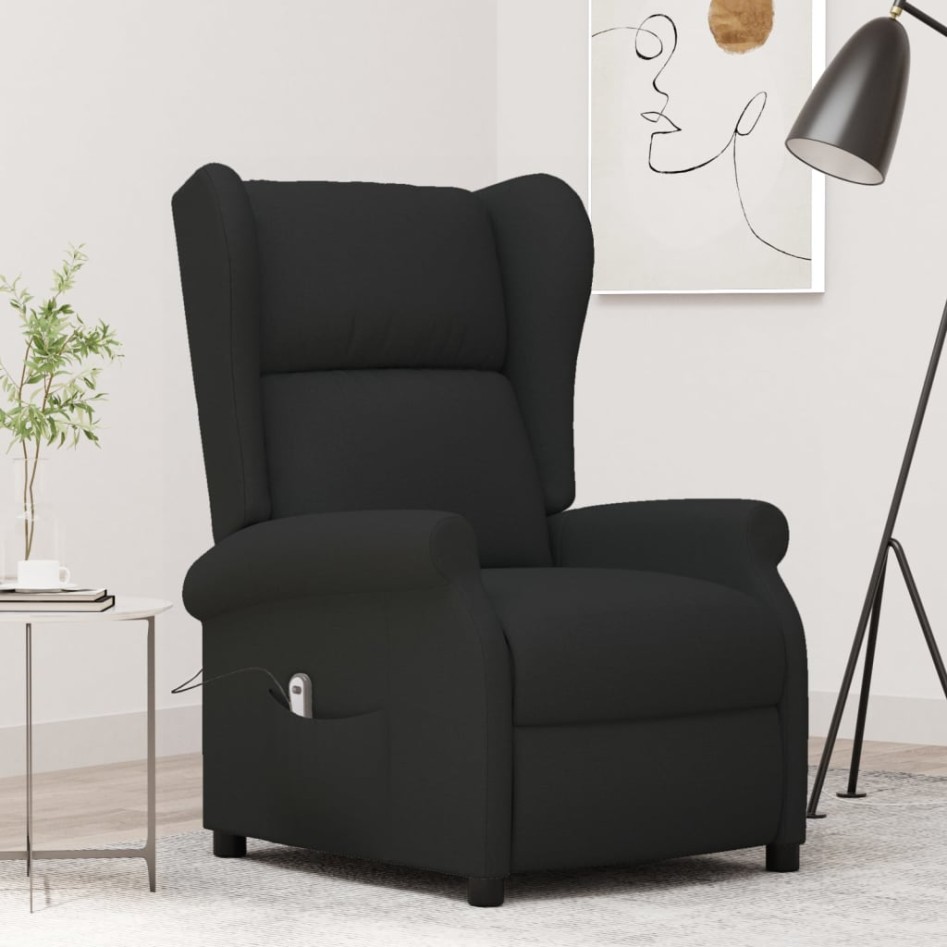 Sillón orejero reclinable eléctrico tela