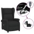 Sillón orejero reclinable eléctrico tela