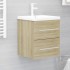 Mueble con lavabo madera de ingeniería roble