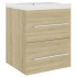 Mueble con lavabo madera de ingeniería roble