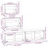 Muebles para TV 4 piezas madera maciza de