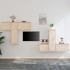 Muebles para TV 6 piezas madera maciza de