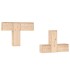 Muebles para TV 6 piezas madera maciza de