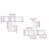 Muebles para TV 6 piezas madera maciza de