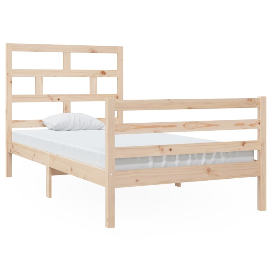 Estructura de cama madera maciza de pino 100x200