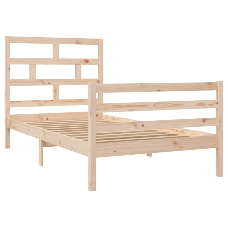Estructura de cama madera maciza de pino 100x200