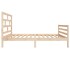 Estructura de cama madera maciza de pino 100x200