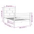Estructura de cama madera maciza de pino 100x200