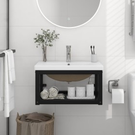 Estructura de baño con lavabo incorporado hierro