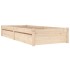 Estructura de cama con cajones 90x200