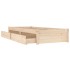 Estructura de cama con cajones 90x200