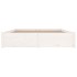 Estructura de cama con cajones blanco 120x190