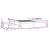 Estructura de cama con cajones 150x200